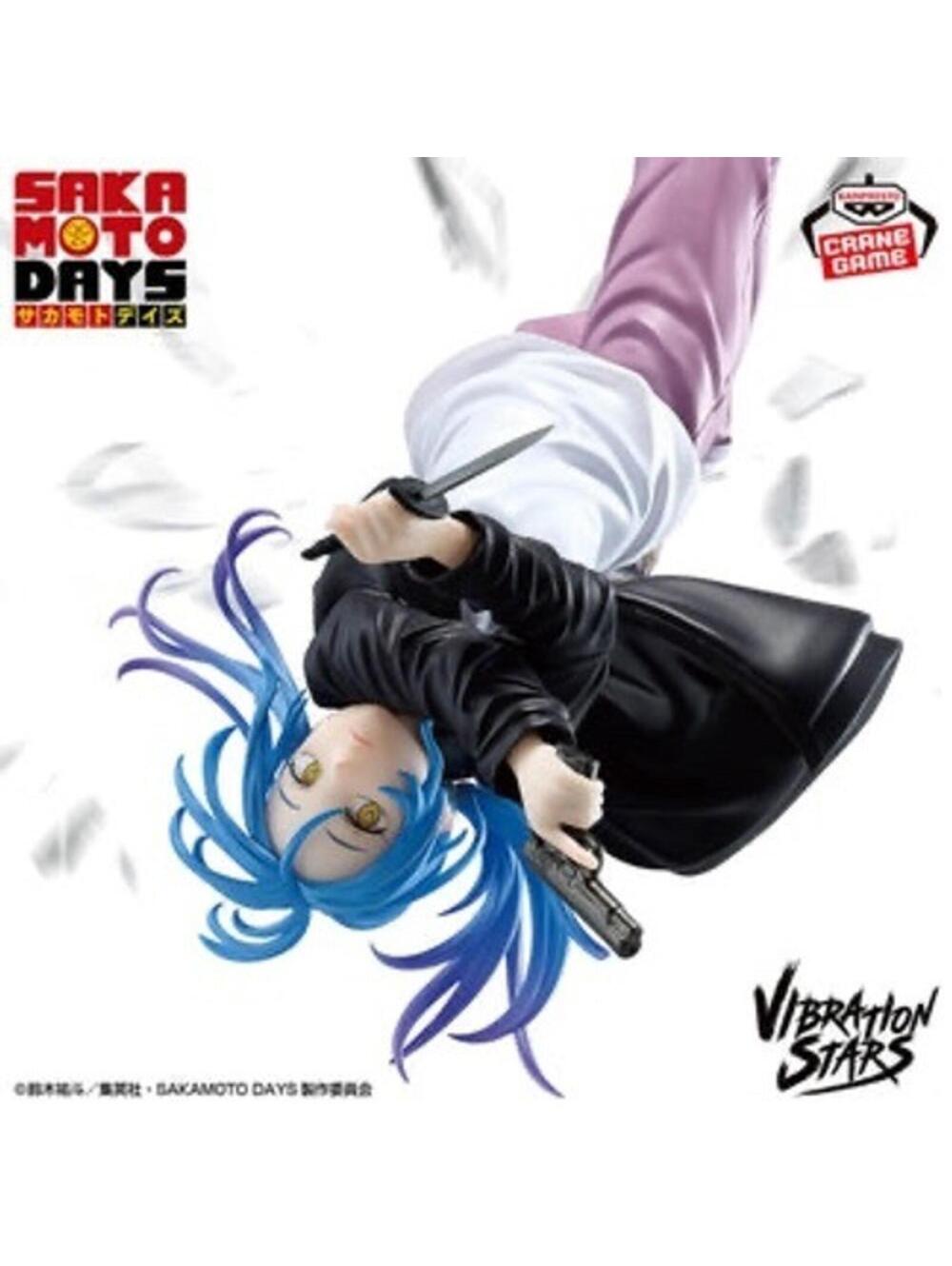 Banpresto Sakamoto Days Rion Akao Vibration Stars Figure Blue New Action Statue